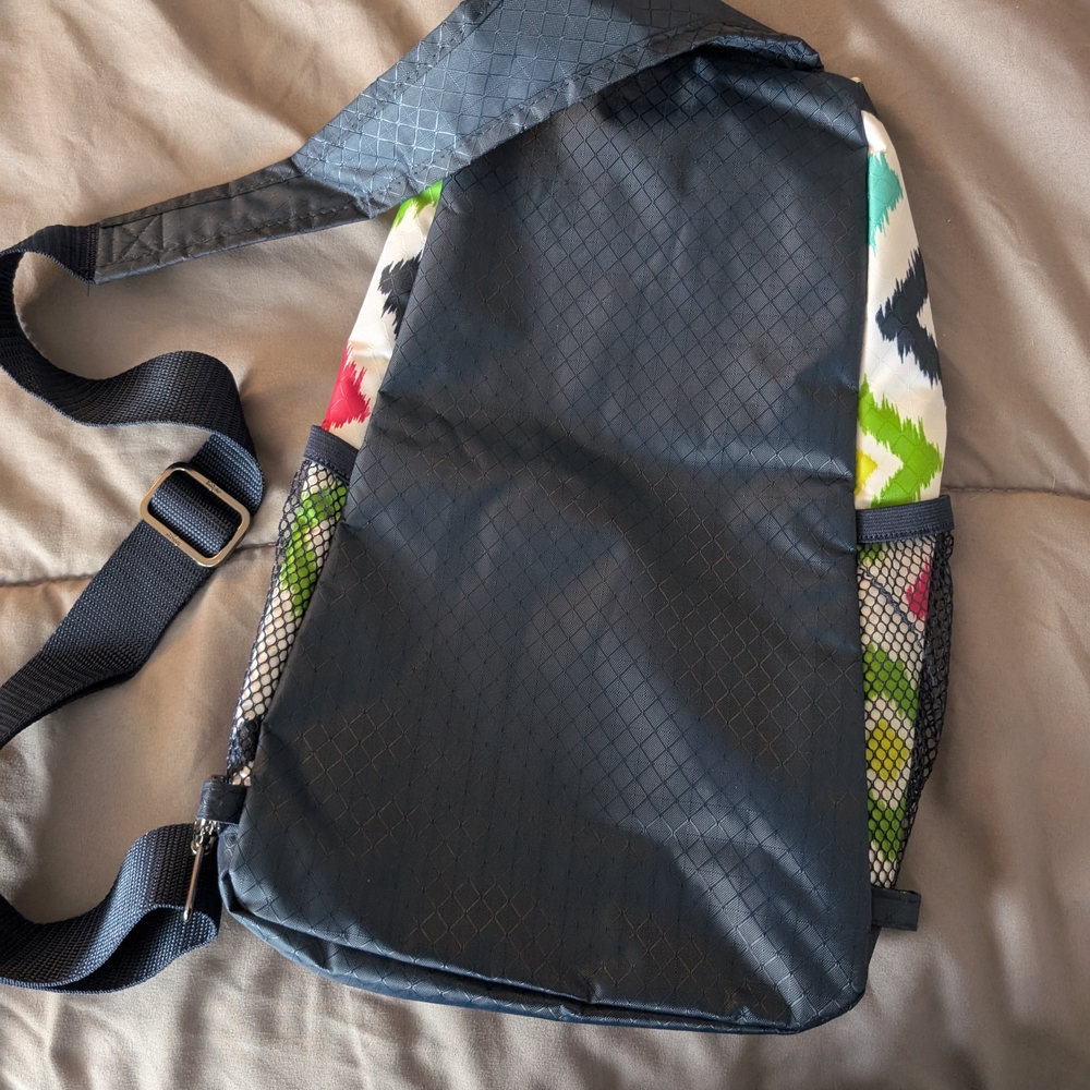 Colorful Geometric Patterned Backpack - Picture 3 of 4
